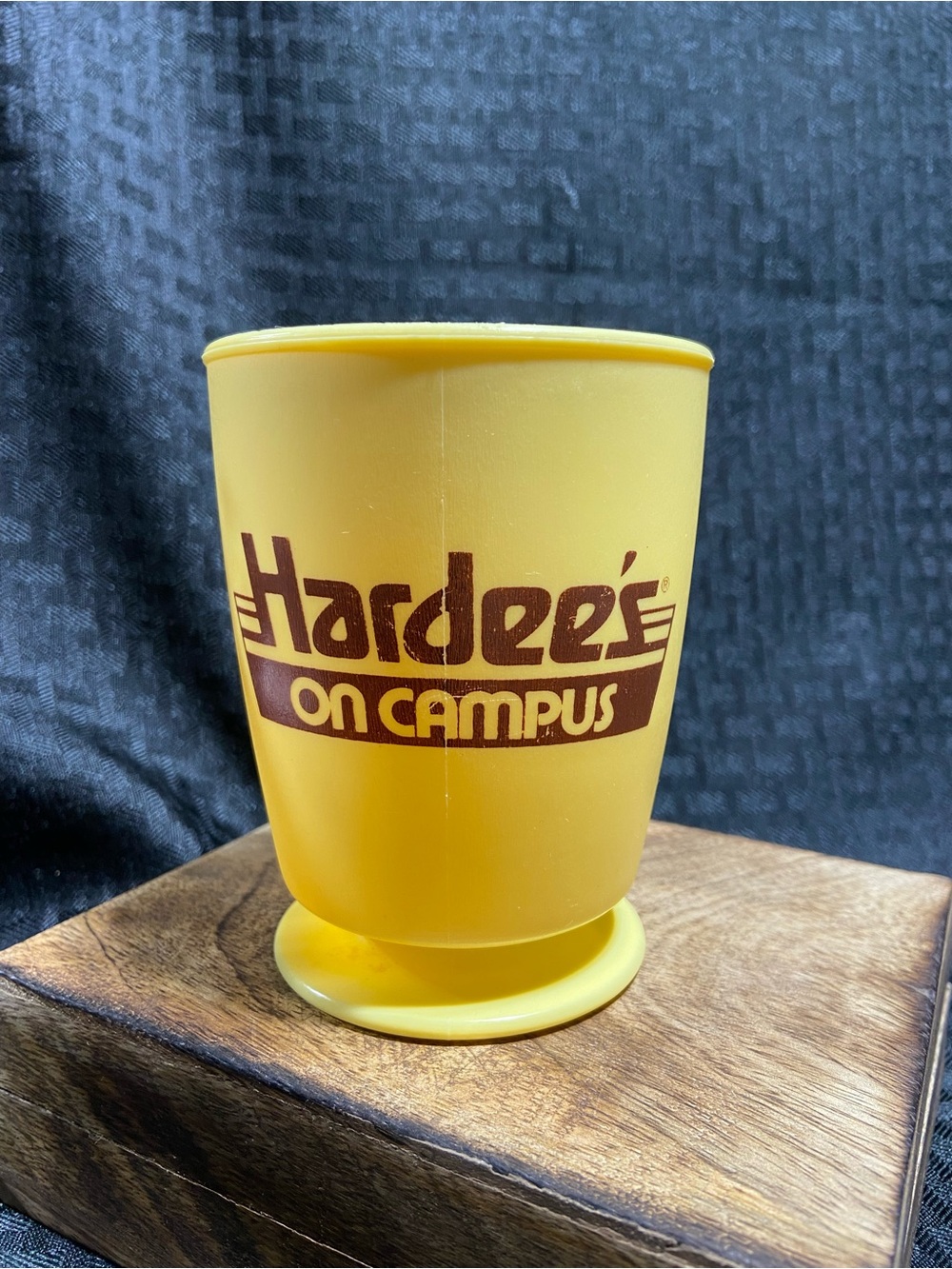 Hardee's On Campus Yellow Retro Cup with Handle